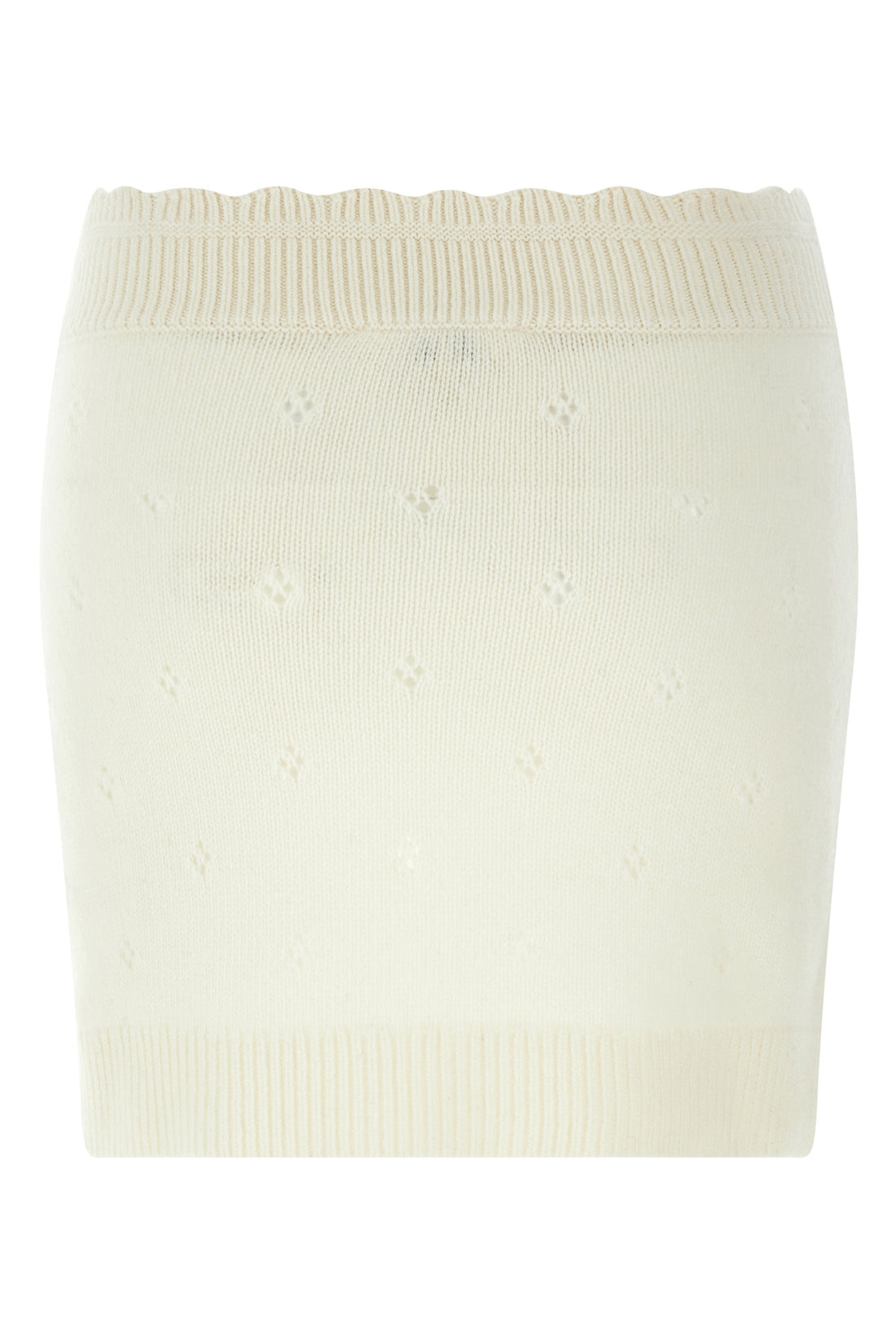 CHLOÉ M mini skirt in thick knit wool and cashmere