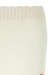 mini skirt in thick knit wool and cashmere
