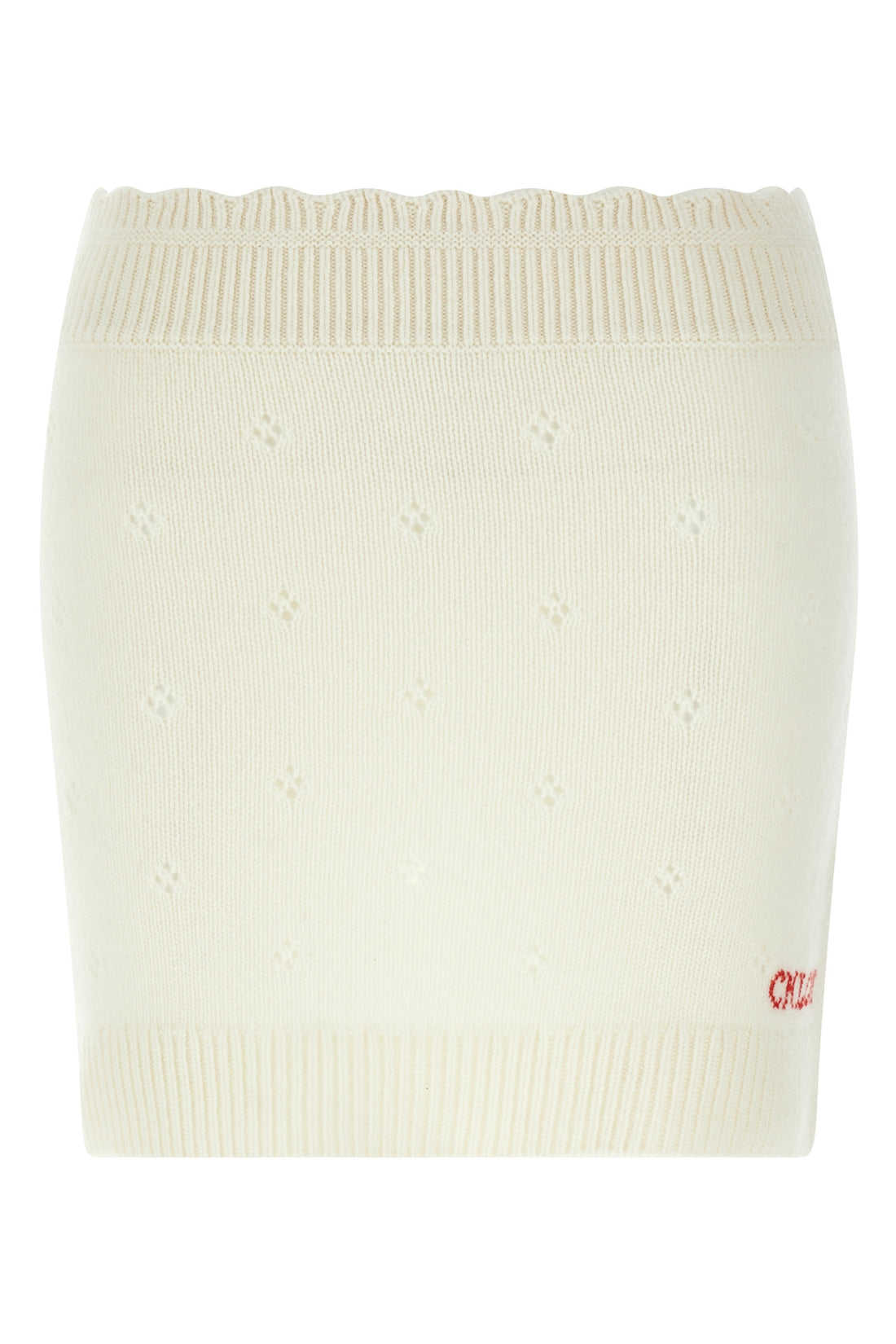 CHLOÉ M mini skirt in thick knit wool and cashmere
