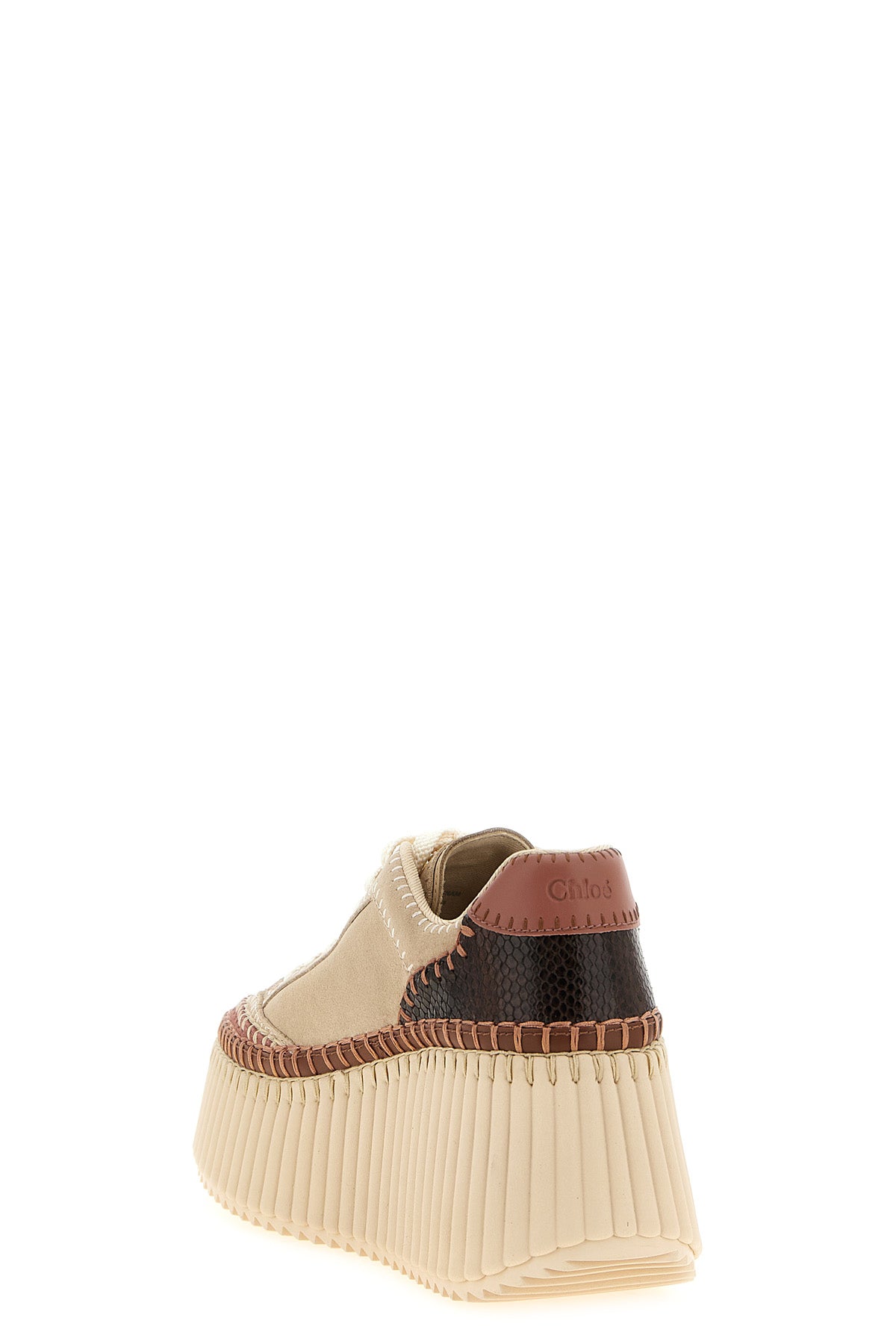 nama chloe platform sneakers redefine the volumes of contemporary footwear throu