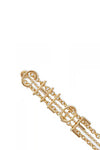 the chloé mini belt pendant earrings feature a linear metal frame