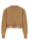 chloé cropped knit exemplifies the refined construction of knitwear through its