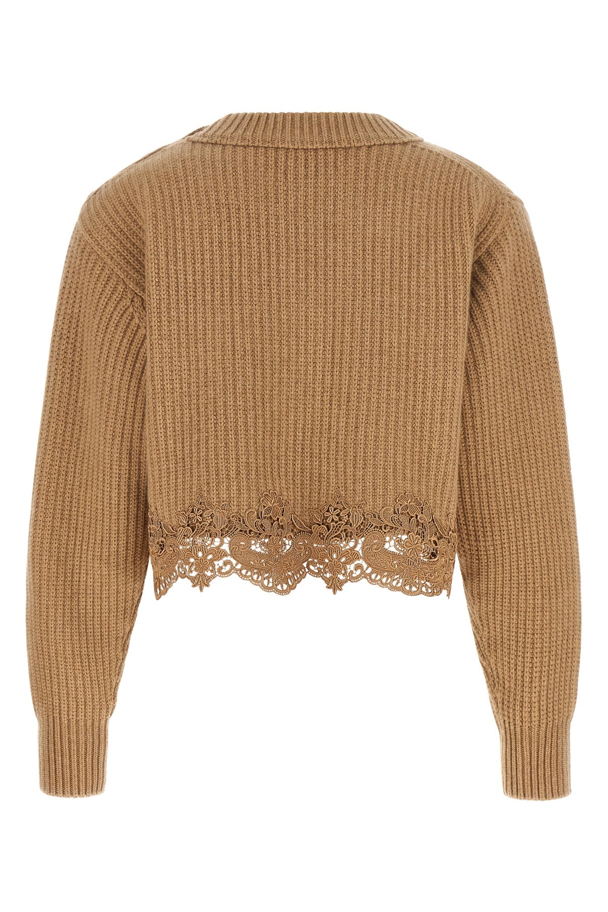 chloé cropped knit exemplifies the refined construction of knitwear through its