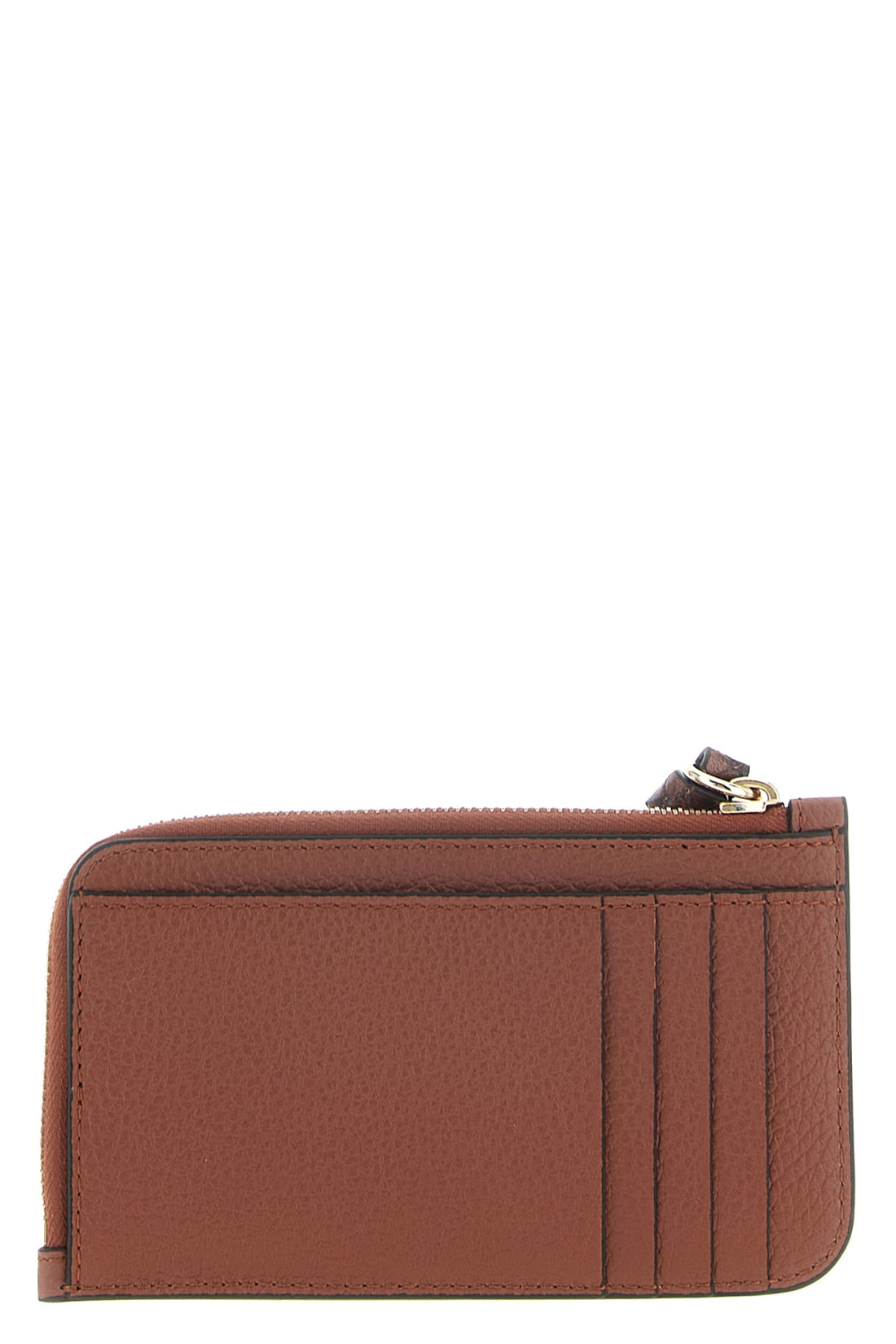 CHLOÉ OS the chloé alphabet wallet is made of fine garnet calf leather and shiny in a w