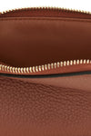 the chloé alphabet wallet is made of fine garnet calf leather and shiny in a w