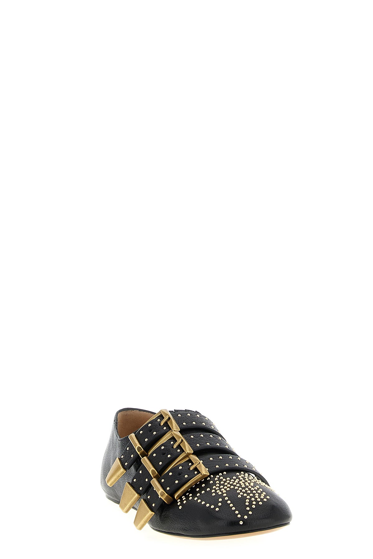 susanna ballet flats in garnet buffalo leather