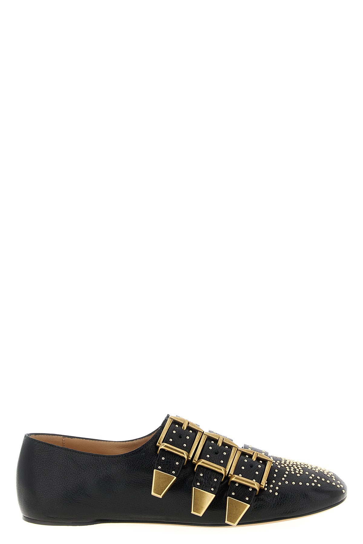 susanna ballet flats in garnet buffalo leather