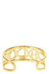 chloé script vintage gold brass bangle