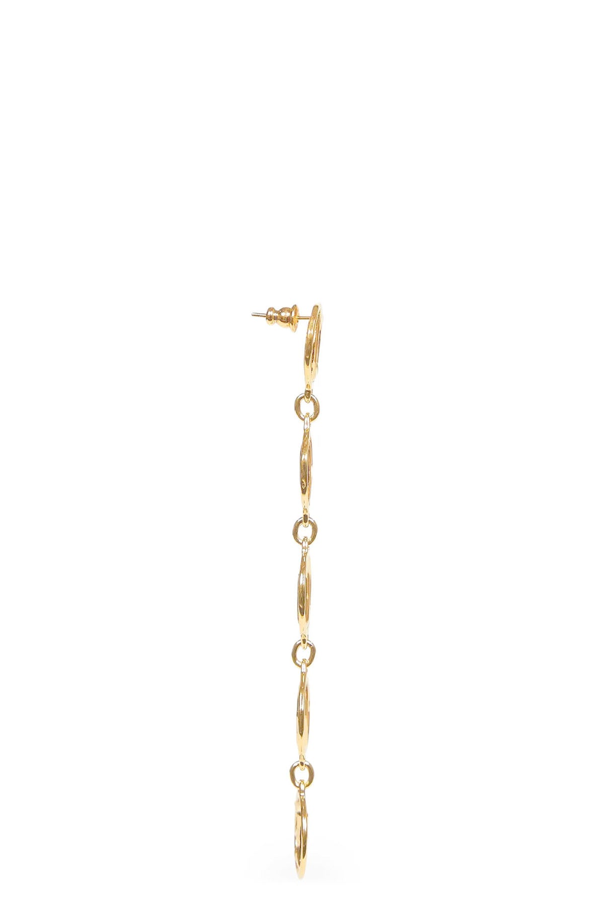 the pendant earrings chloe script define a cascading metal construction