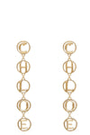 the pendant earrings chloe script define a cascading metal construction