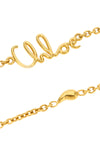 chloé iconic spectacle chain in vintage gold brass
