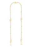 chloé iconic spectacle chain in vintage gold brass