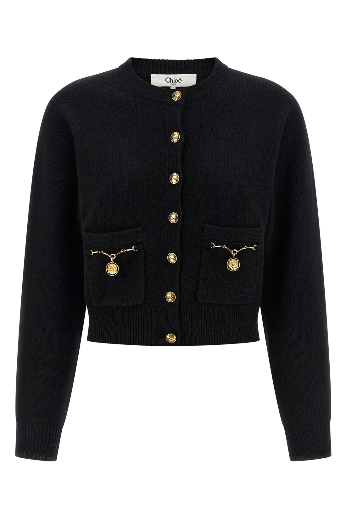 CHLOÉ L merino wool and cashmere knit cardigan