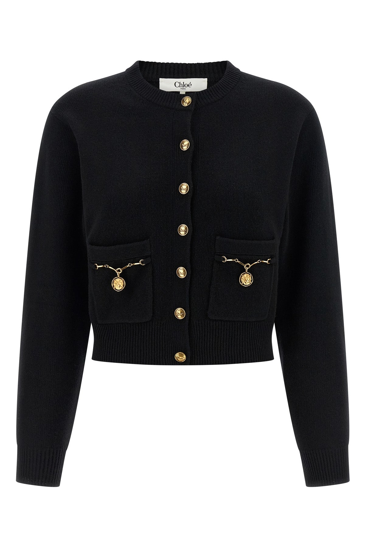 merino wool and cashmere knit cardigan