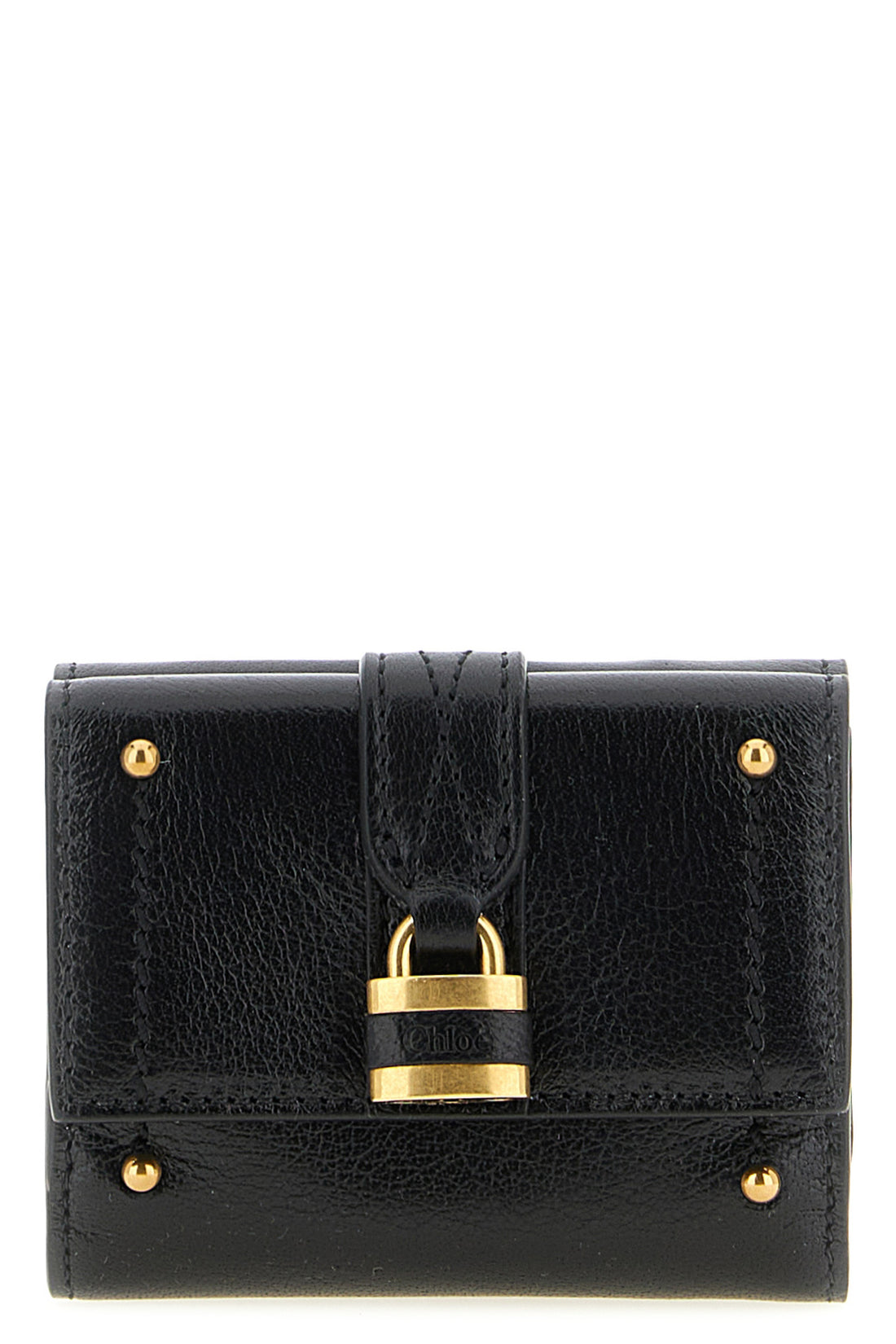 CHLOÉ OS paddington mini wallet in grenade buffalo leather