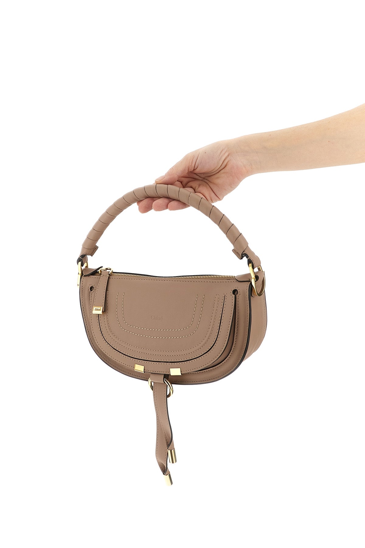marcie mini shoulder bag in smooth calf leather
