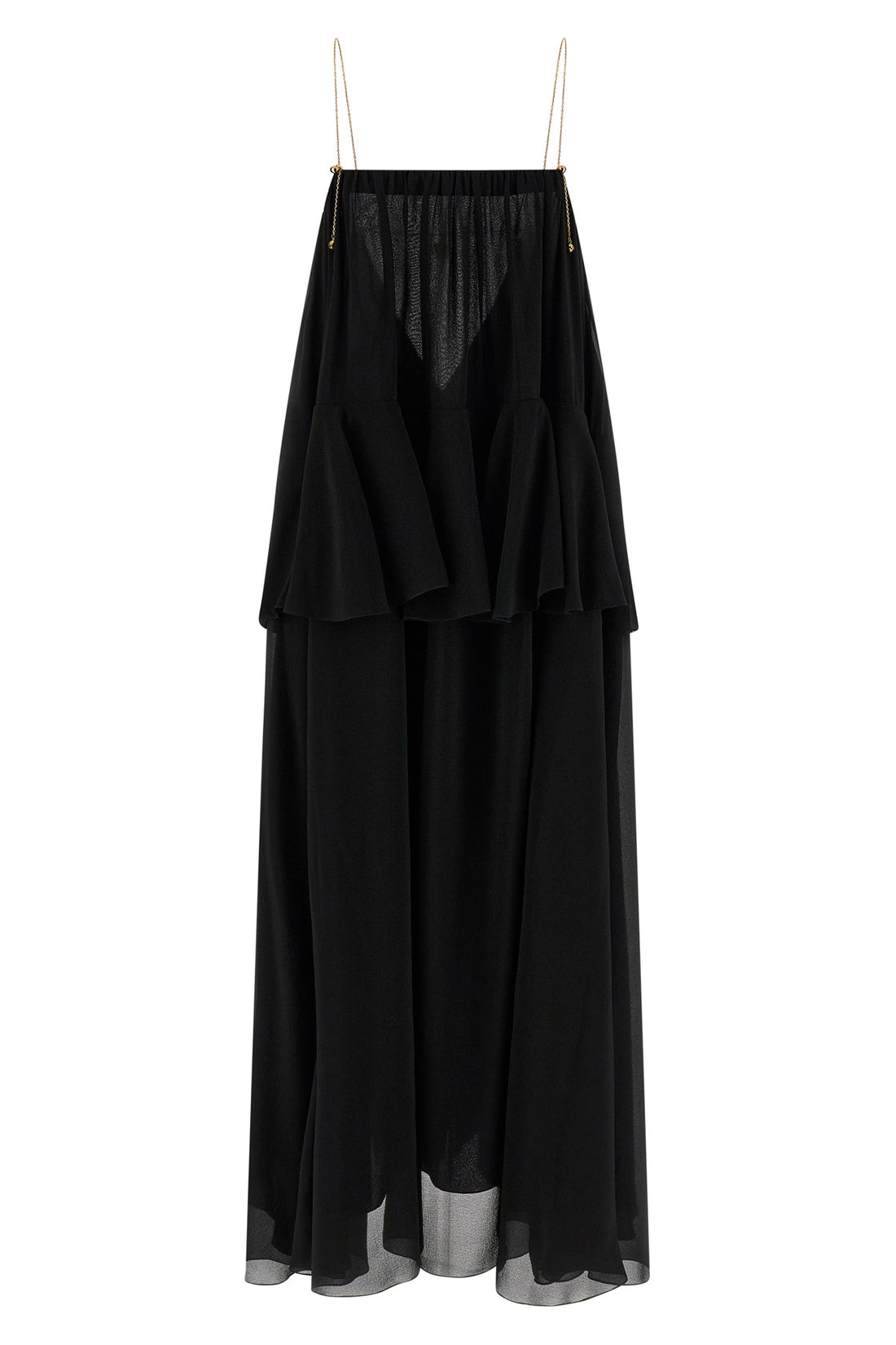 CHLOÉ 36 maxi dress in silk chiffon