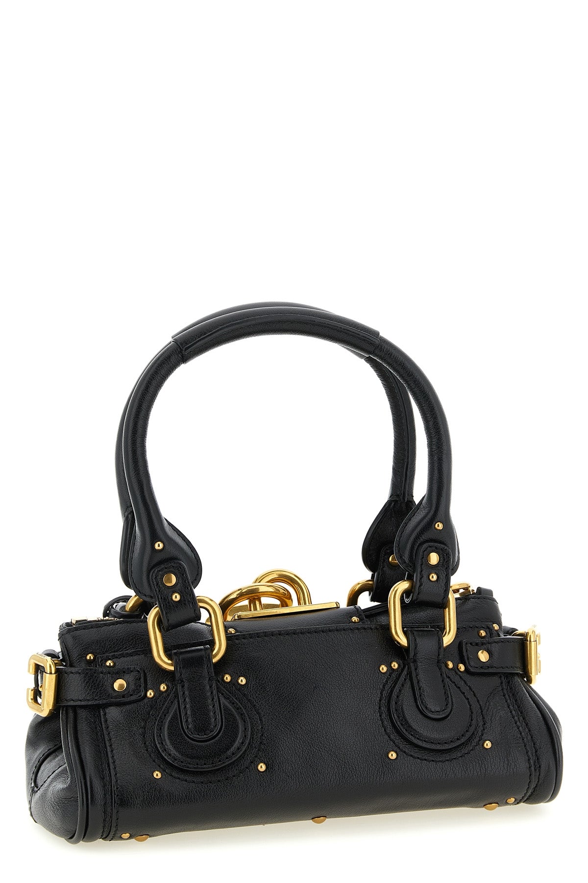 small paddington handbag in grenade buffalo leather