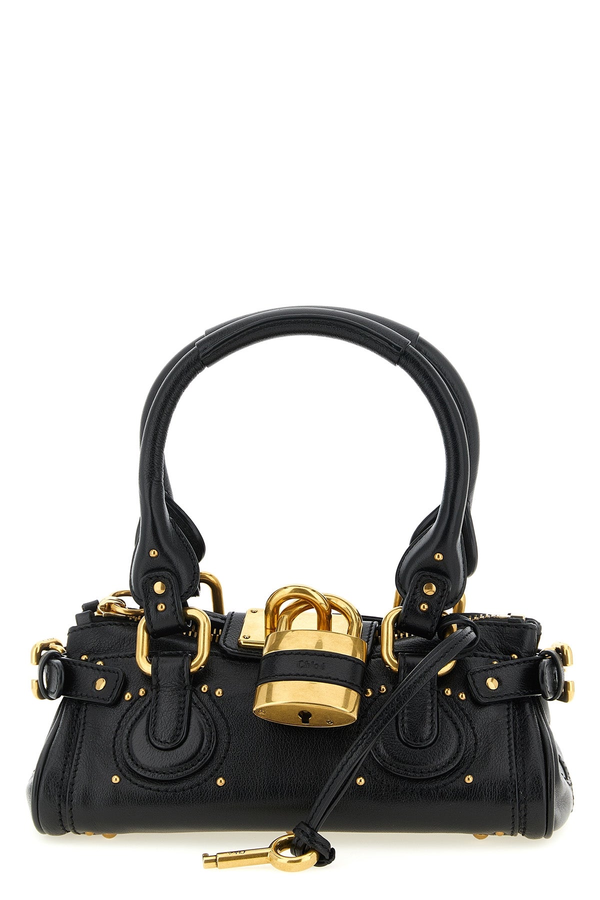 small paddington handbag in grenade buffalo leather