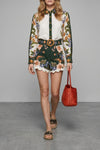 chloé sand hand-woven two-tone rope sabots