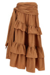 long skirt in cotton poplin