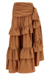 long skirt in cotton poplin