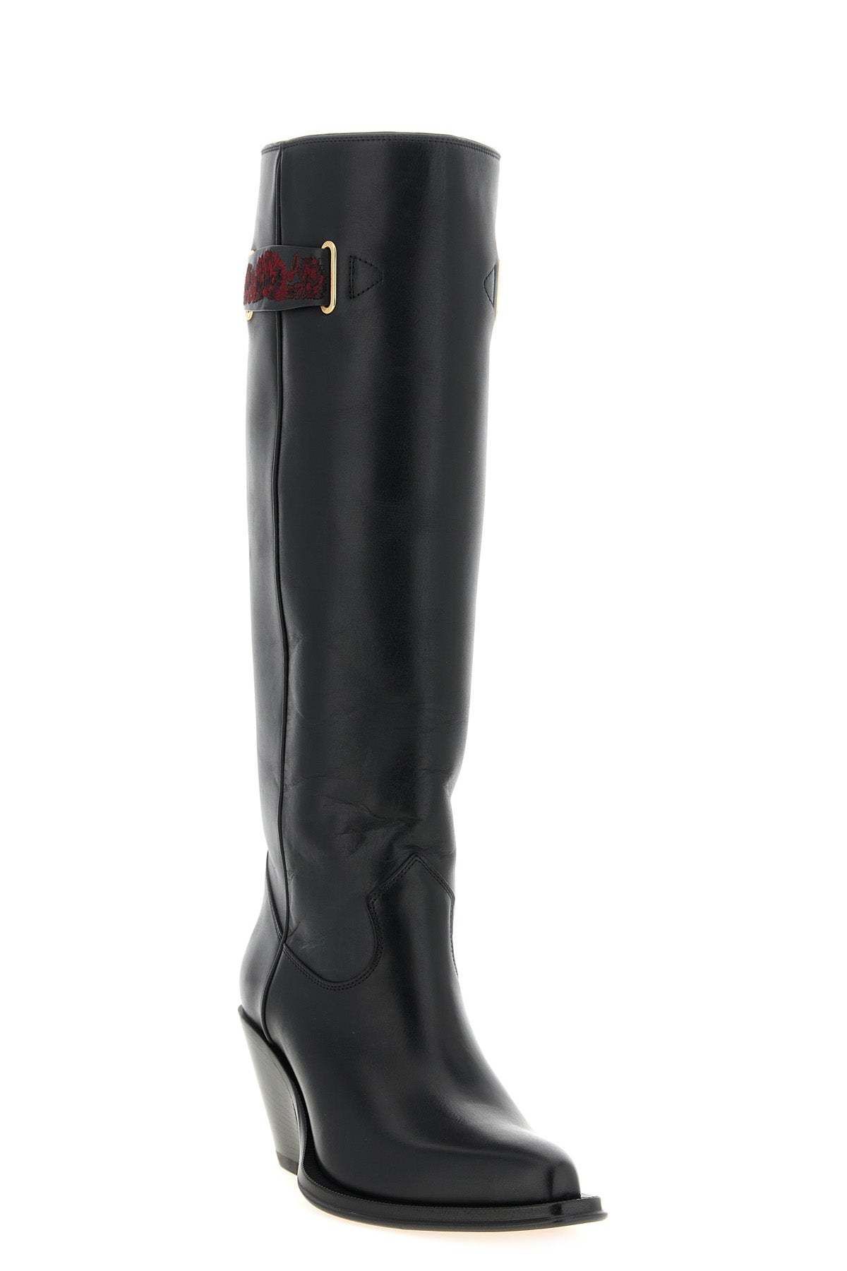 chloé azelan high boots redefine the texan aesthetic through a rigorous constr