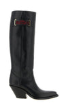 chloé azelan high boots redefine the texan aesthetic through a rigorous constr