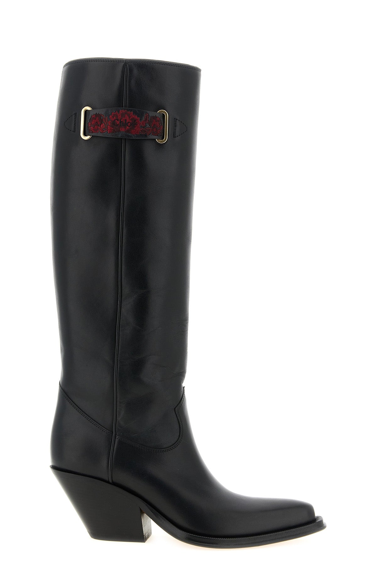 chloé azelan high boots redefine the texan aesthetic through a rigorous constr