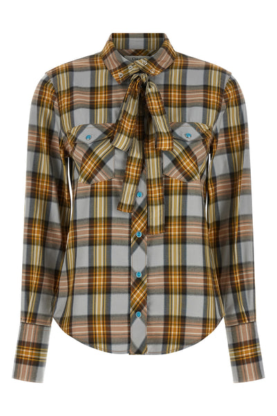 the chloé cotton and cupro blend shirt reinterprets the western aesthetic