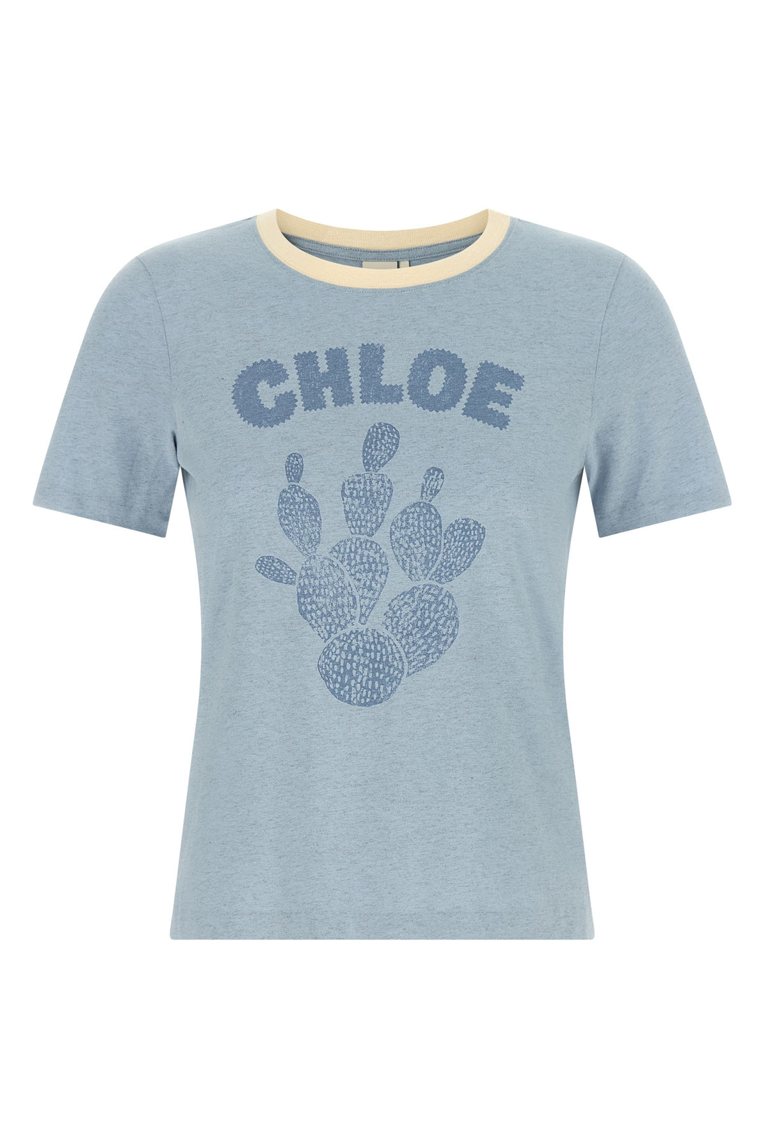 CHLOÉ M the chloé pure cotton t-shirt stands out for its essential silhouette and a méla