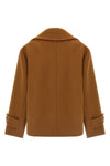 the chloé short coat redefines the codes of outerwear through a boxy silhouette