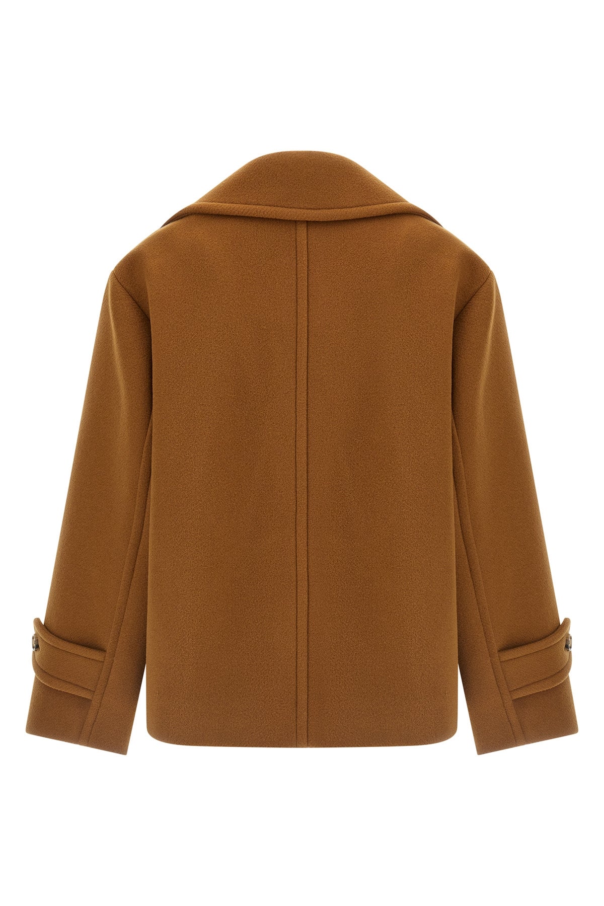 the chloé short coat redefines the codes of outerwear through a boxy silhouette