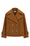 the chloé short coat redefines the codes of outerwear through a boxy silhouette