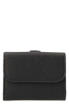 mini tri fold leather wallet
