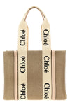 woody medium canvas shopping bag