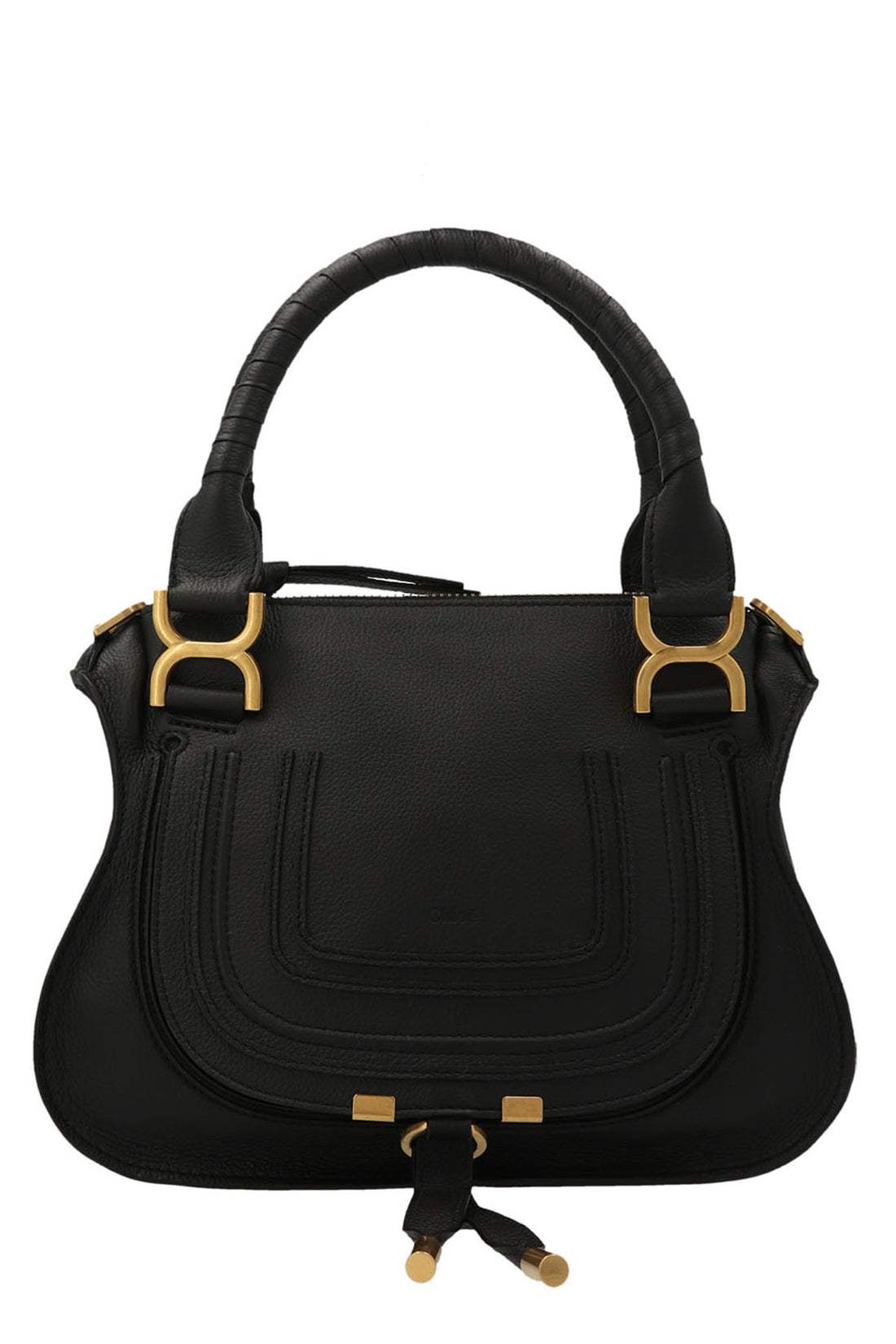 CHLOÉ OS marcie grained calf leather small handbag