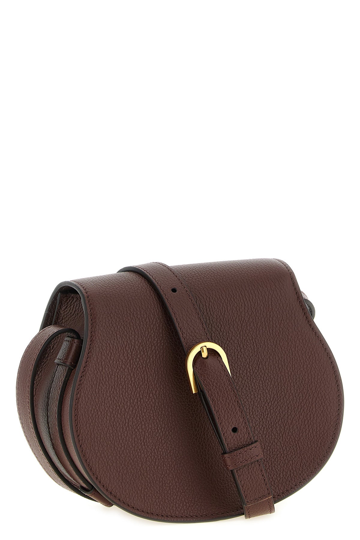 the chloé marcie saddle shoulder bag defines a structured aesthetic through a