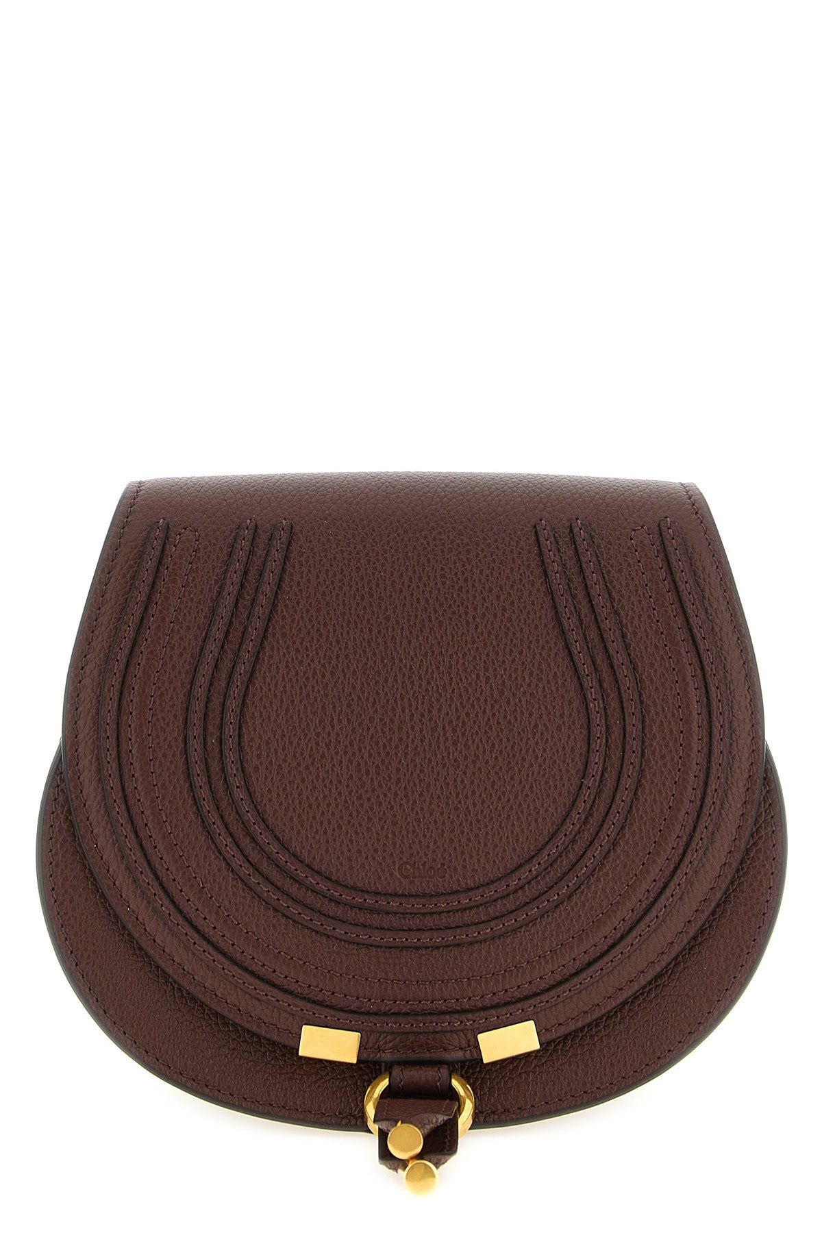 the chloé marcie saddle shoulder bag defines a structured aesthetic through a
