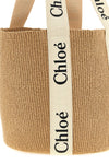 woody raffia shopping bag