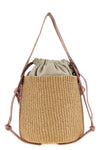 the chloé small woody bucket bag enhances craftsmanship through a compact struct
