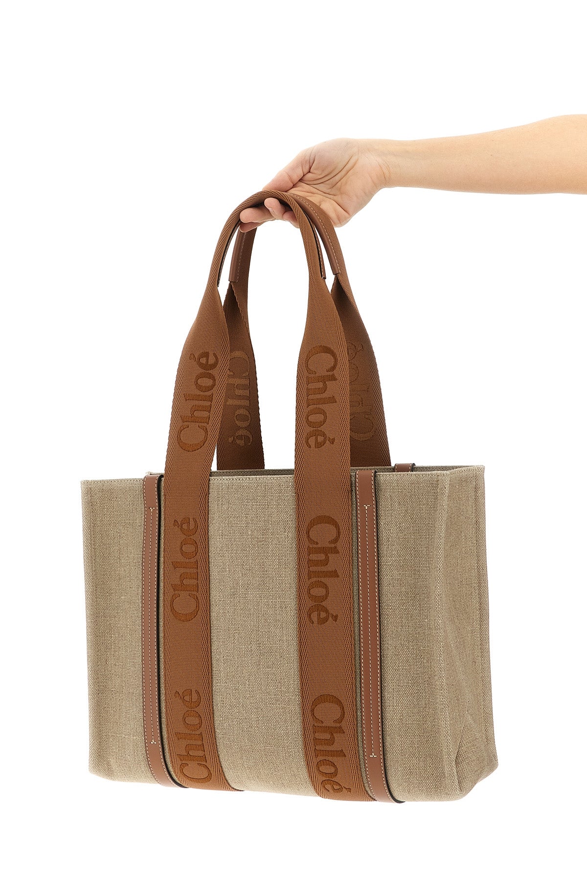 woody medium canvas shopping bag