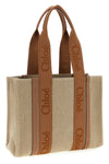woody medium canvas shopping bag