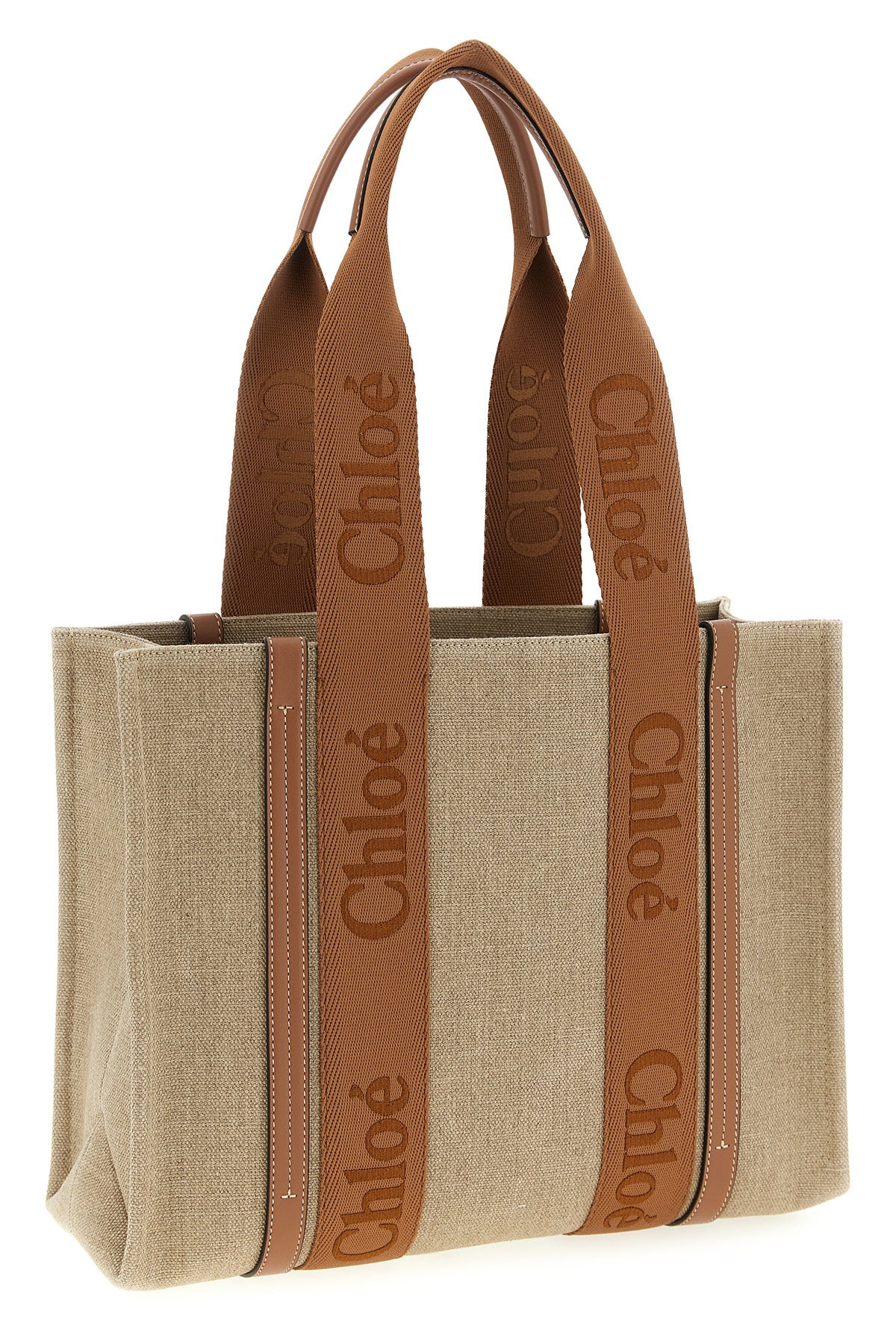 woody medium canvas shopping bag