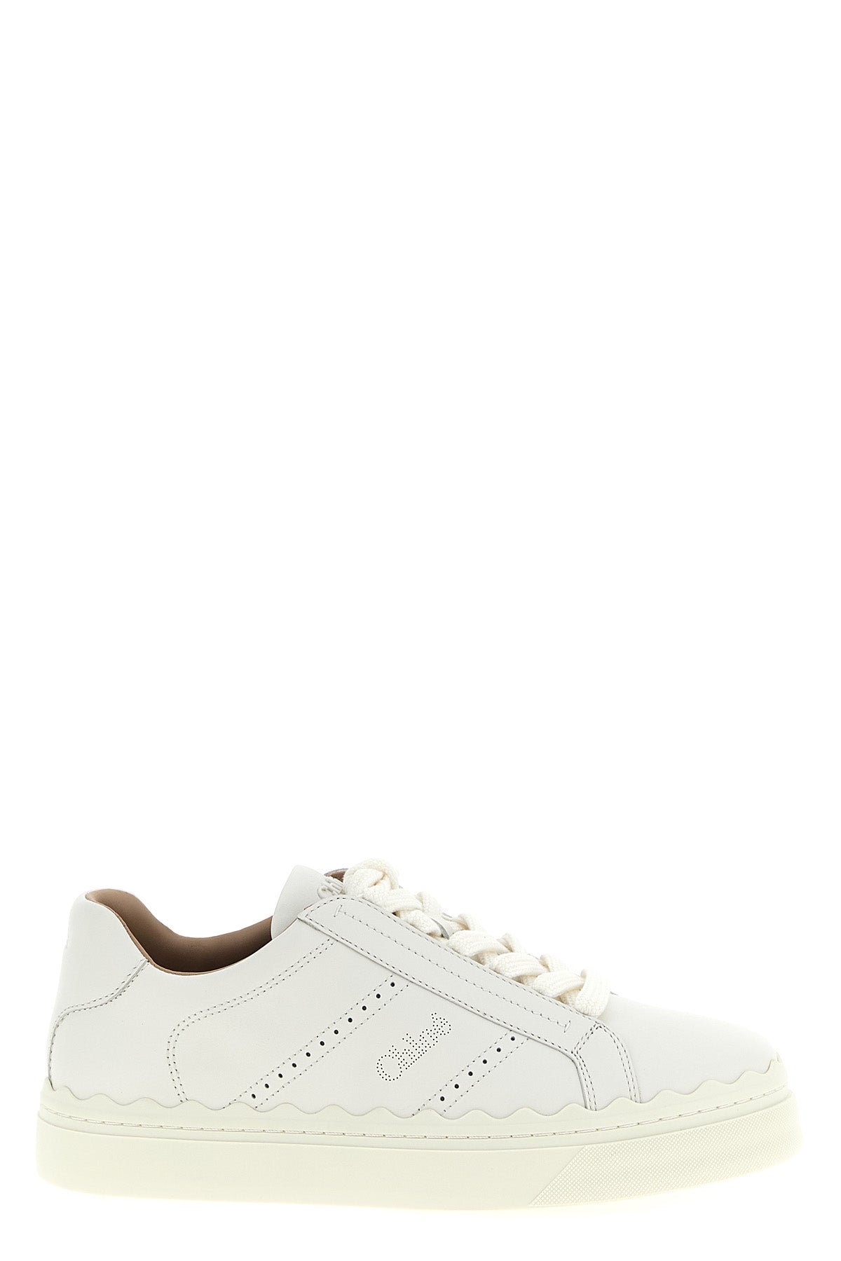 lauren leather lace-up sneakers