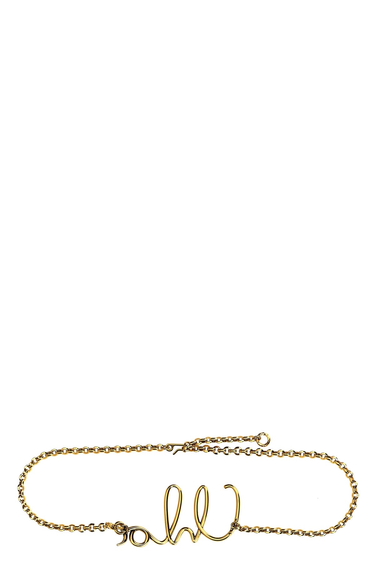 gold metal chloé iconic belt