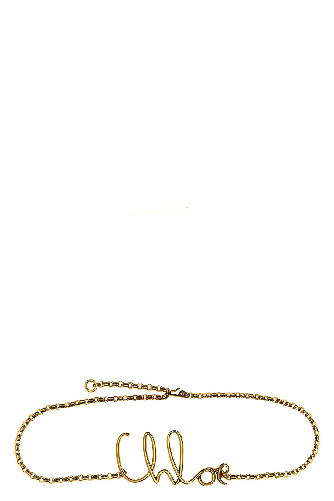 CHLOÉ OS gold metal chloé iconic belt