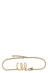 gold metal chloé iconic belt