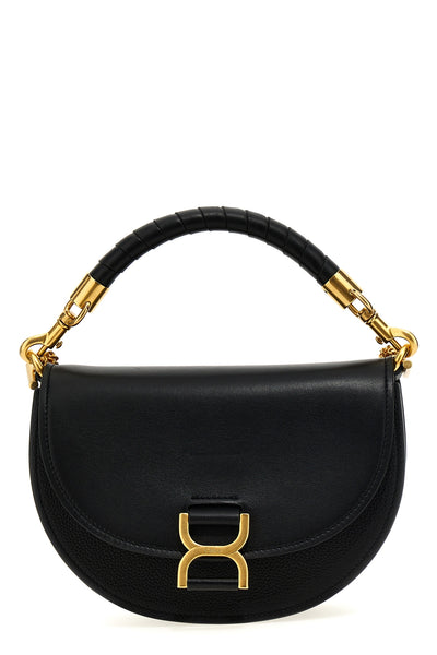 marcie leather and suede handbag