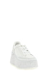 the chloe nama leather sneakers are distinguished by a bold model defined by a s